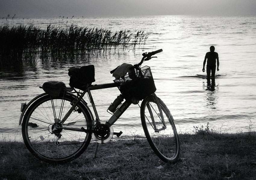 Tisza tó és bicikli